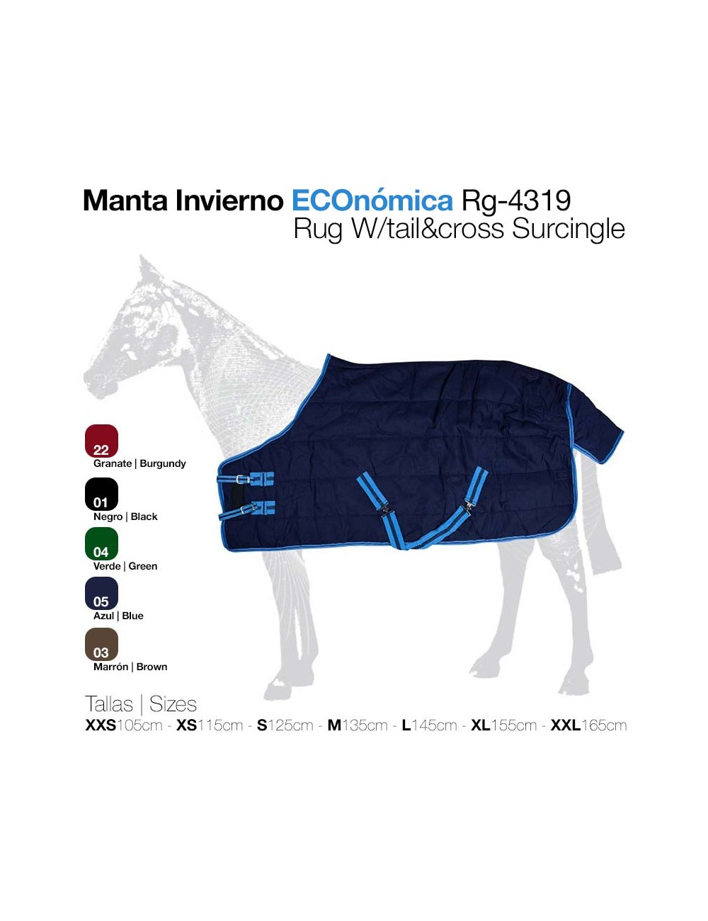 MANTA CABALLO INVIERNO 4319 RG ZALDI