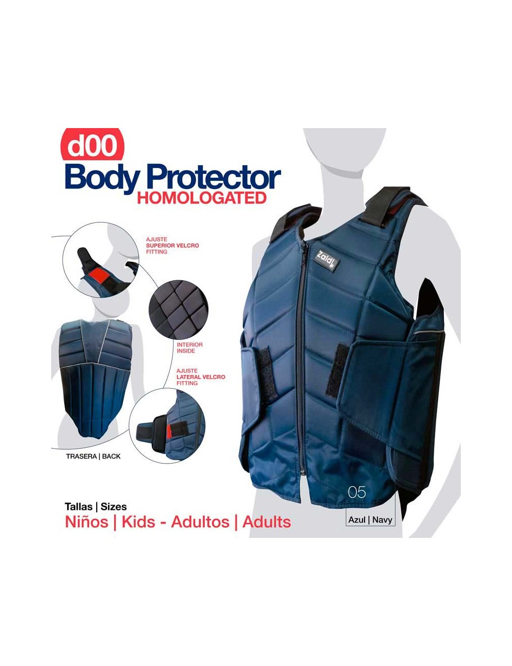 CHALECO BODY PROTECTOR D00 ADULTO